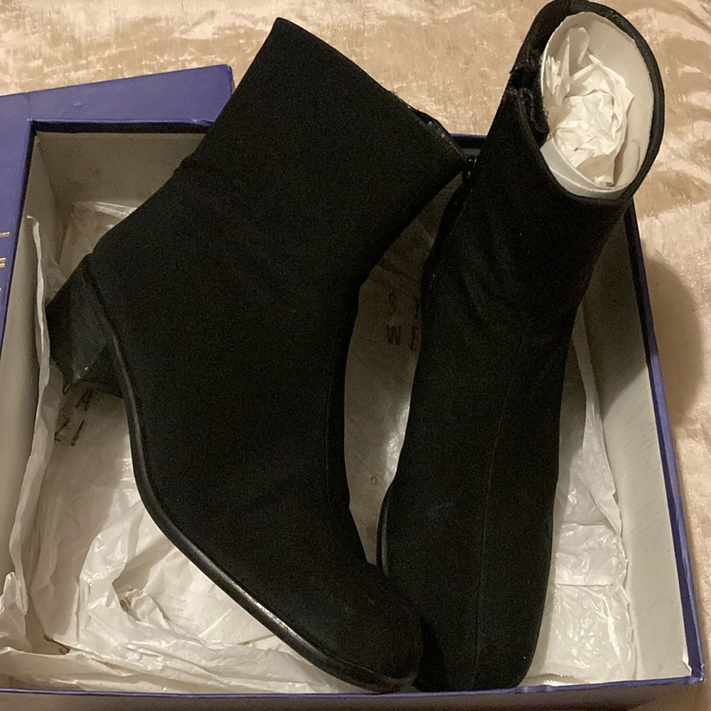 Stuart Weitzman Black Ankle Boots
